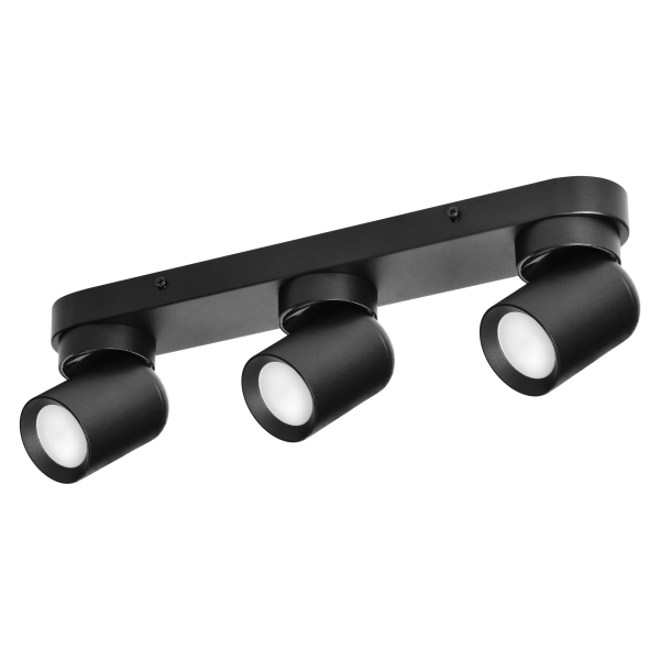 MALTA SP 3, wall and ceiling light, GU10 max. 3x12W, IP20, black